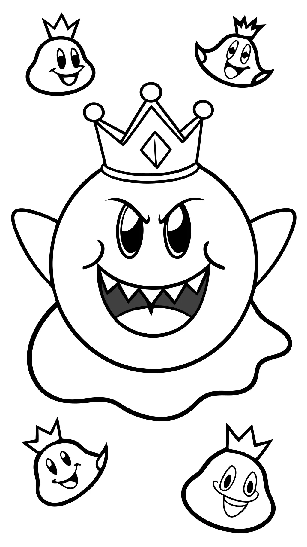 coloriage king boo